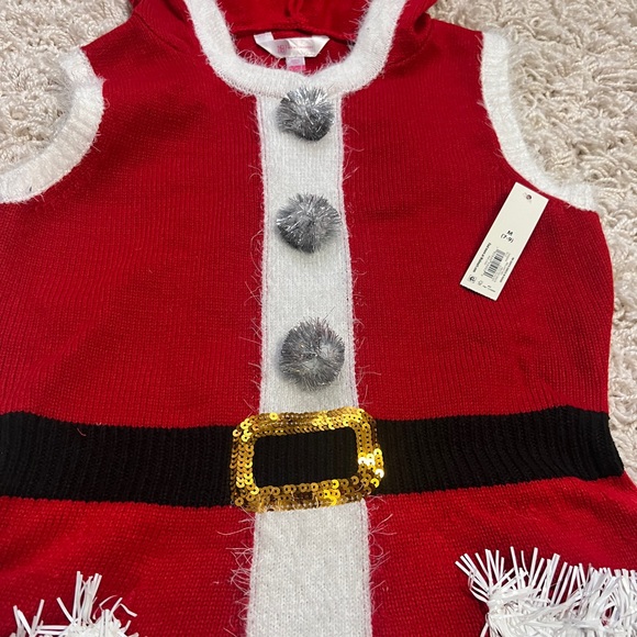 Christmas outfit NWT dress sz M 7-9 MRS Santa Clause. - Picture 7 of 8
